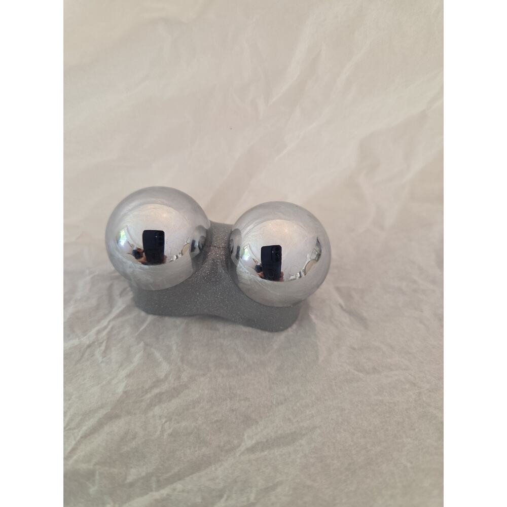 NuFACE Trinity Facial Toning Device Head Original Authentic Silver Metallic